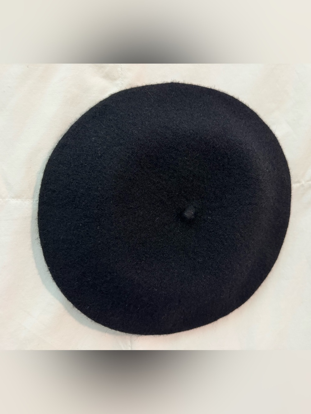 Black Wool-like French Beret Parisian Style New without tags